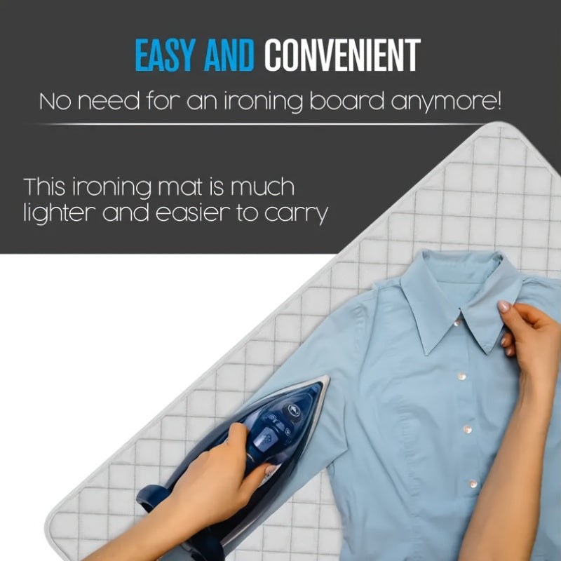 Almohadilla de planchar acolchada resistente al calor 45.72x83.82cm portátil y ligera