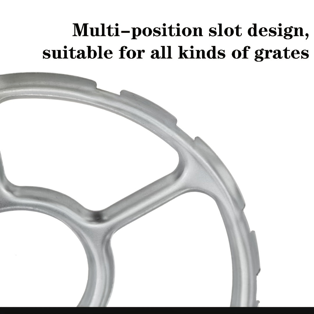 Тяжёлая металлическая решётка для газовой плиты с противоскользящим многокогтевым дизайном для небольших кастрюль