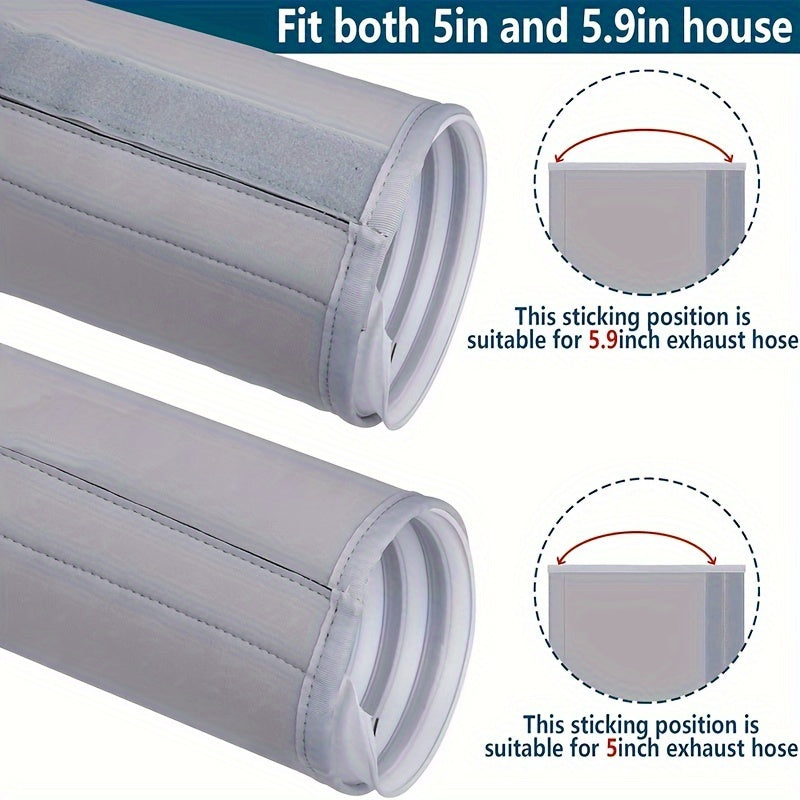 Insulated AC Hose Cover for Portable Air Conditioner, Heat Insulation, 12.7cm & 14.99cm Exhaust Hoses