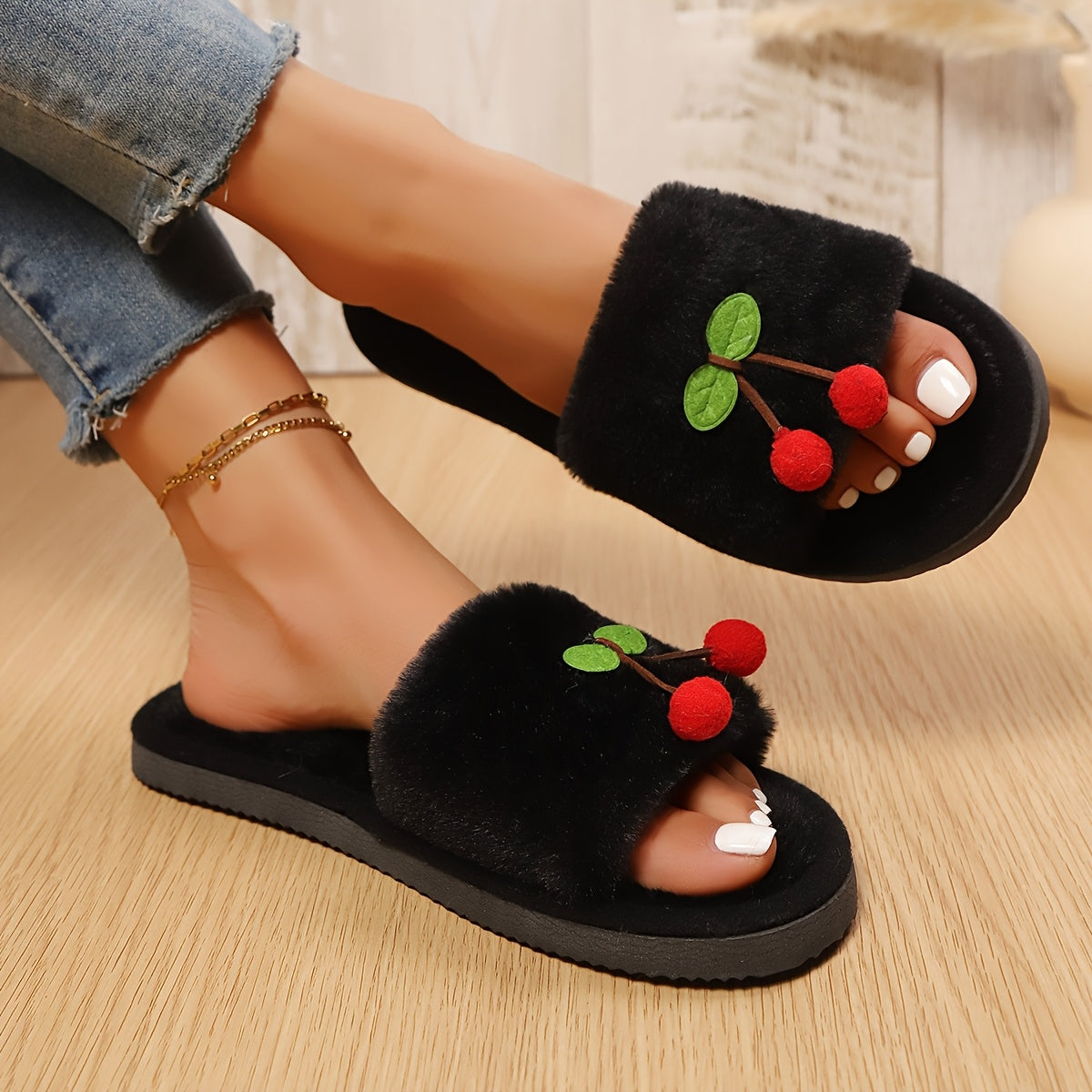 Женские тапочки-слипоны Cherry для дома, мягкая подошва, легкие, удобные