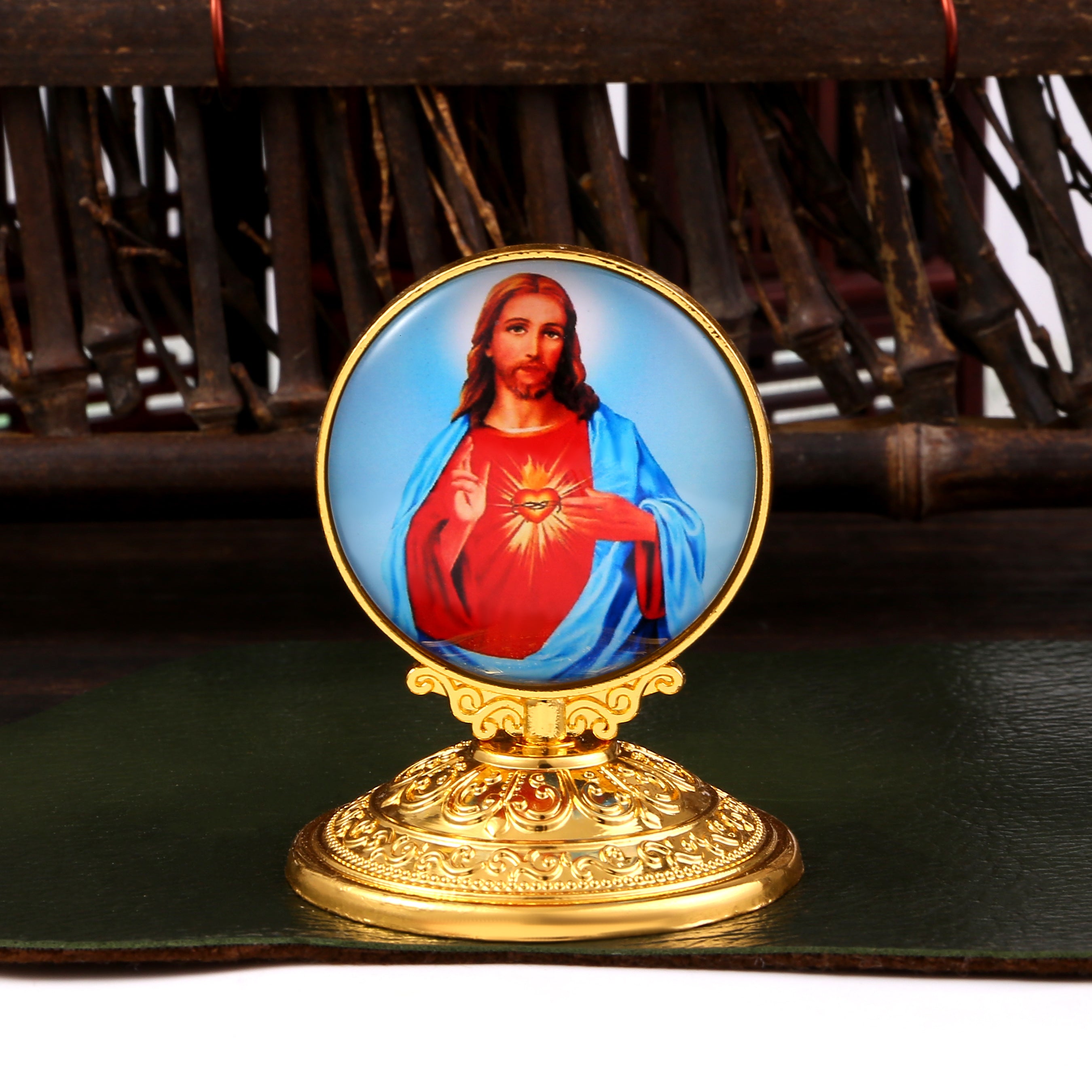 Religious Decor Virgin Mary Figurine Antique Church Zinc Alloy Home Ornament