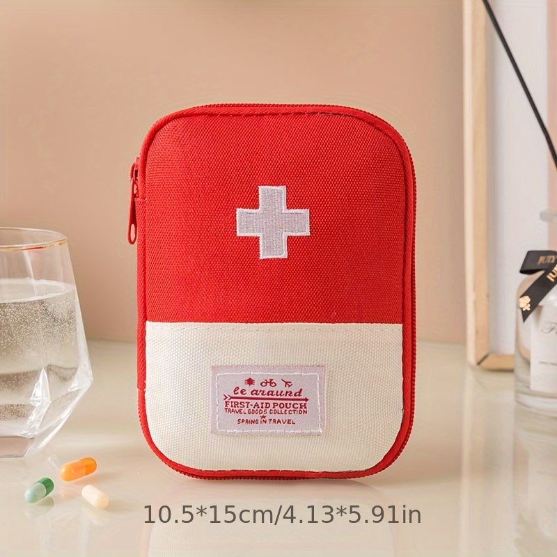 Unisex Compact Travel Medicine Organizer Odorless Portable First Aid Kit