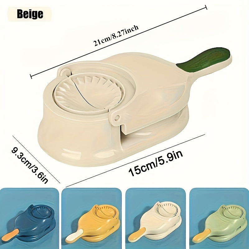 Plastic Dumpling Press Set with Dough Cutter for Empanadas and Dumplings