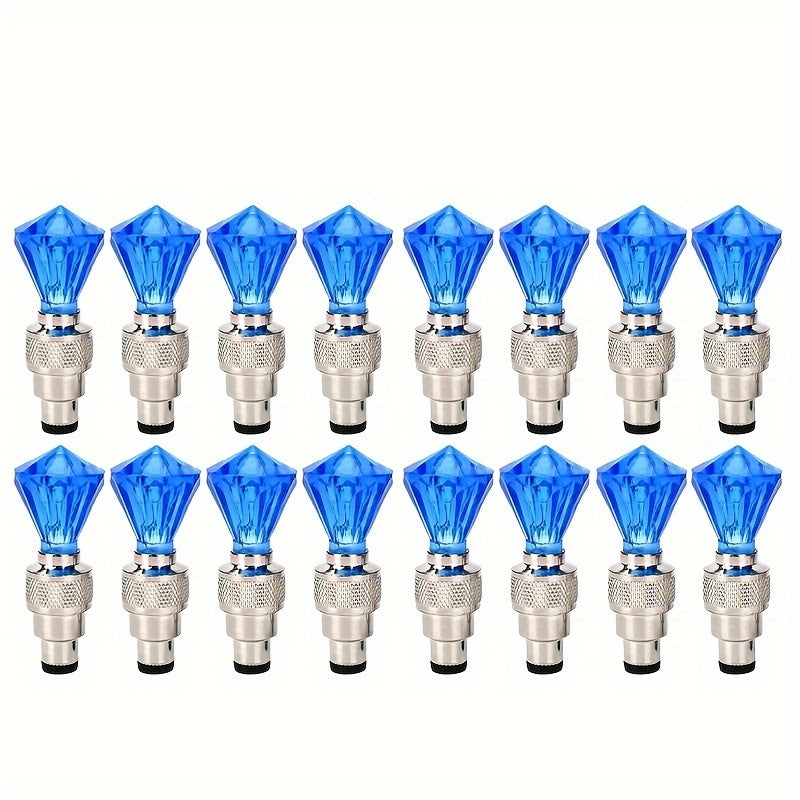 Клапанная головка для мотоциклетной шины с бегущими огнями красного и синего цвета