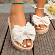 Women's Summer Slip-On Sandals with Bow Non-Slip EVA Sole
