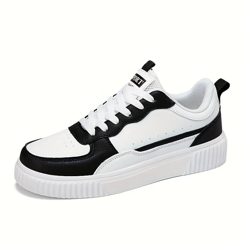 Women's White Casual Sneakers Lightweight Breathable Low-Top Shoes