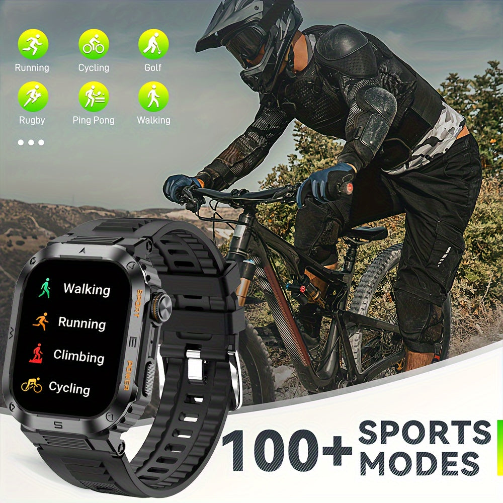Men's Smartwatch with Wireless Calling Fitness Tracking and Outdoor Features