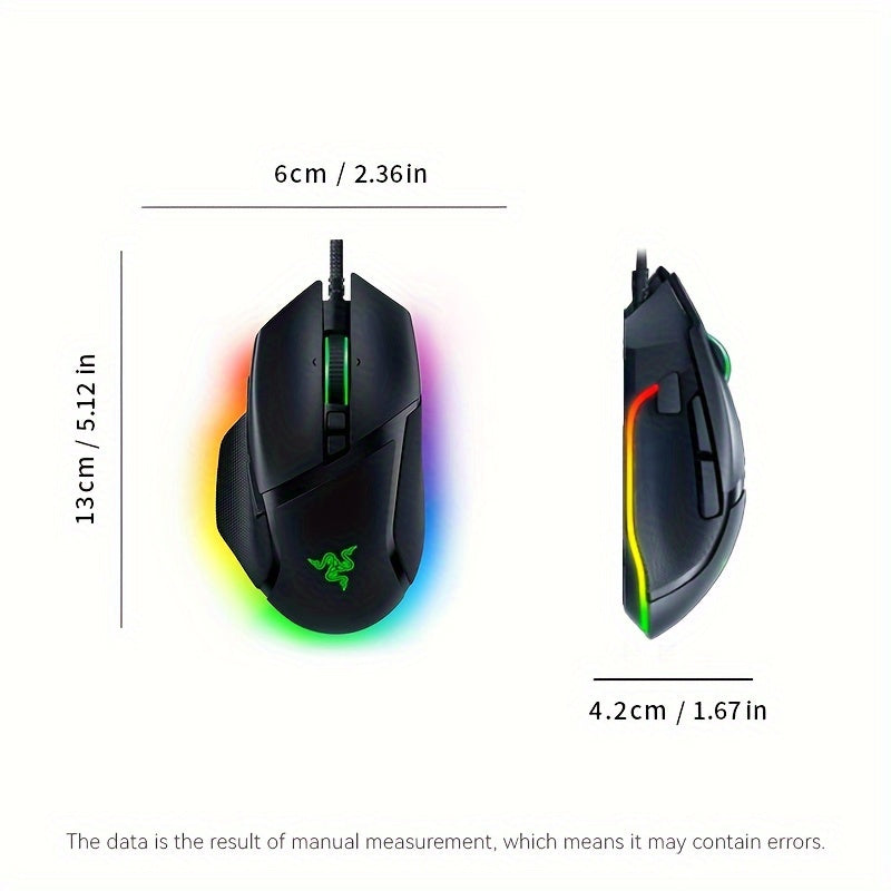 Gaming Mouse Razer Basilisk V3 Optical 26K DPI 11 Programmable Buttons RGB Lighting