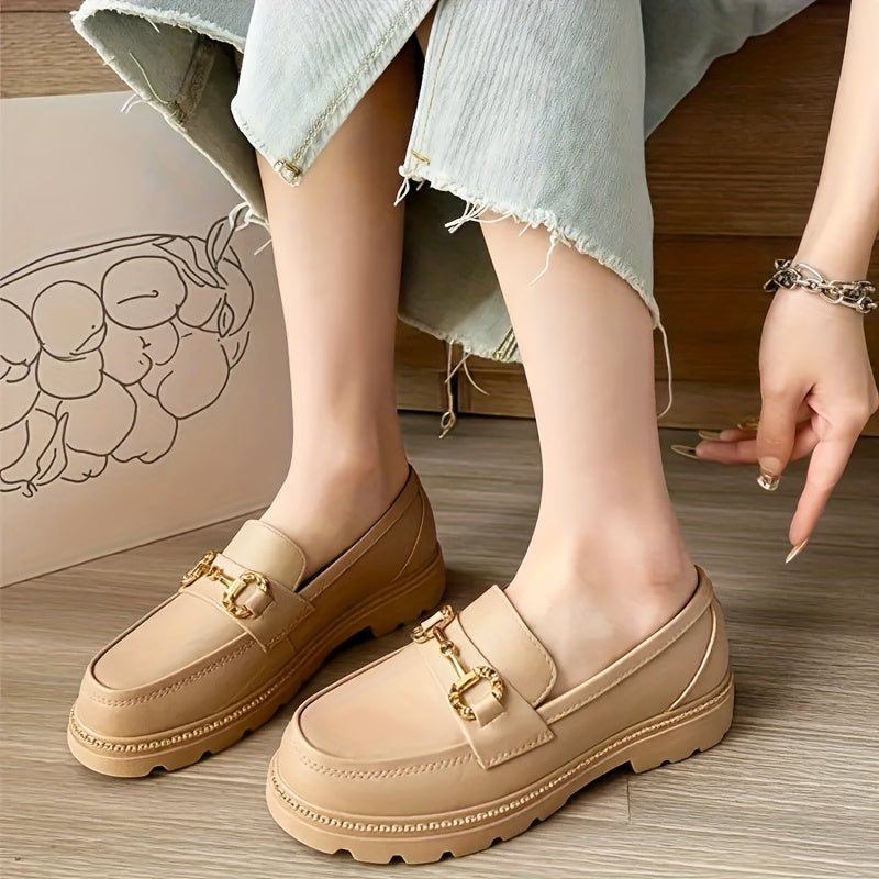 Women’s Summer Loafers Rubber Sole Non-Slip Breathable Slip-On Shoes