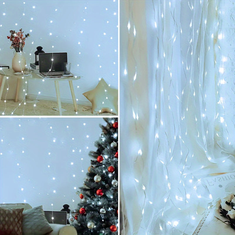 LED String Lights with Remote Control 8 Modes Infrared Sensor for Bedroom Wall Decor