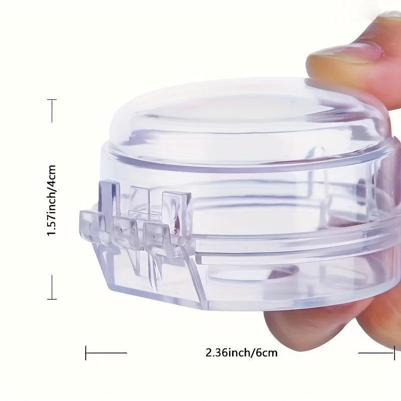 Heat-resistant gas stove knob covers black transparent safety kitchen accessory