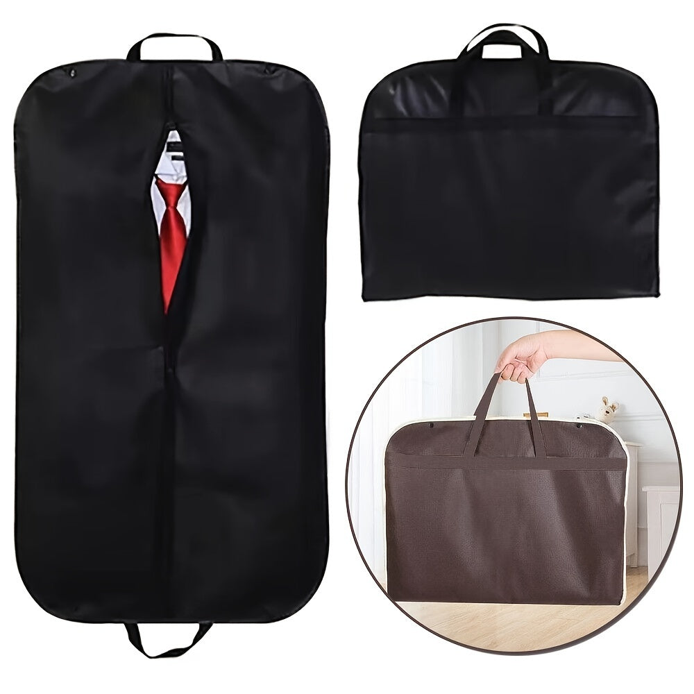 Foldable Garment Cover for Bedroom Closet Moisture-Proof Suit Bag Non-Woven Fabric