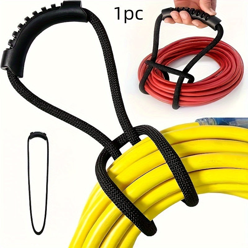 Fabric Storage Strap with Handle 54.99cm Hose Organizer Extension Cord Holder for Home Garage Boat