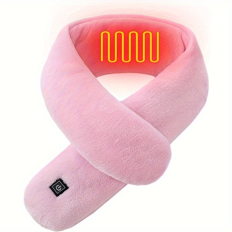 Uniseks Qizil Isitgichli Sharf, 3 darajali harorat nazorati va yuviladigan bo‘ynini isituvchi