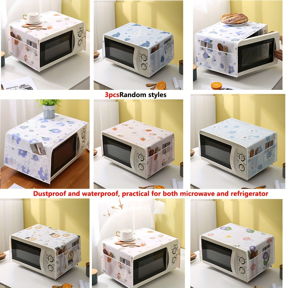 Uyingizning pechkasini zamonaviy minimalist mikroto'lqinli chang qoplamalari to'plami bilan himoya qiling. Ular suv o'tkazmaydigan va yog'ga chidamli, bu esa ularni qurilmangizni toza va himoyalangan holda saqlash uchun mukammal qiladi.