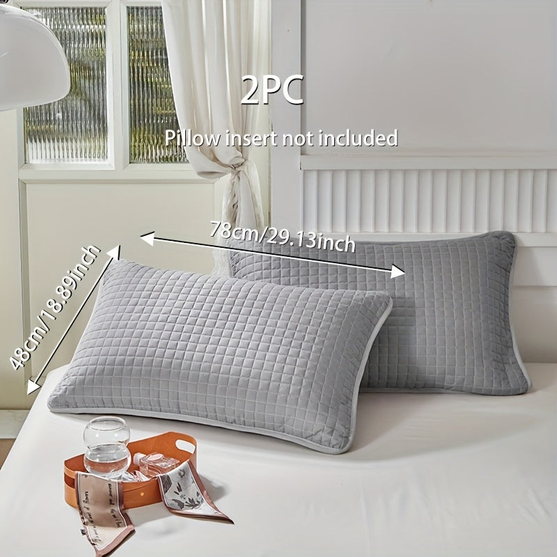 Geometric Pattern Bamboo Fiber Pillow Protector Cover with Envelope Closure Machine Washable Oil and Stain Resistant