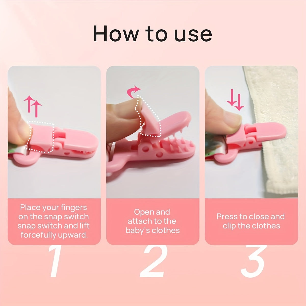 Juego de 4 clips para chupetes de bebé para niños y niñas, sujetachupetes universales para Navidad, Halloween y Acción de Gracias