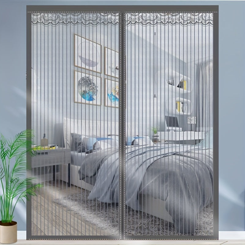 Magnetic Screen Door with Durable Mesh for Pets and Mosquito Prevention