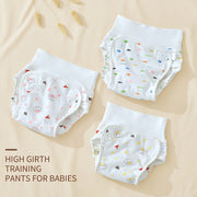 Set of 10 Toddler Training Pants with Cartoon Designs Knit Fabric Moisture-Wicking Breathable Potty Training Gift