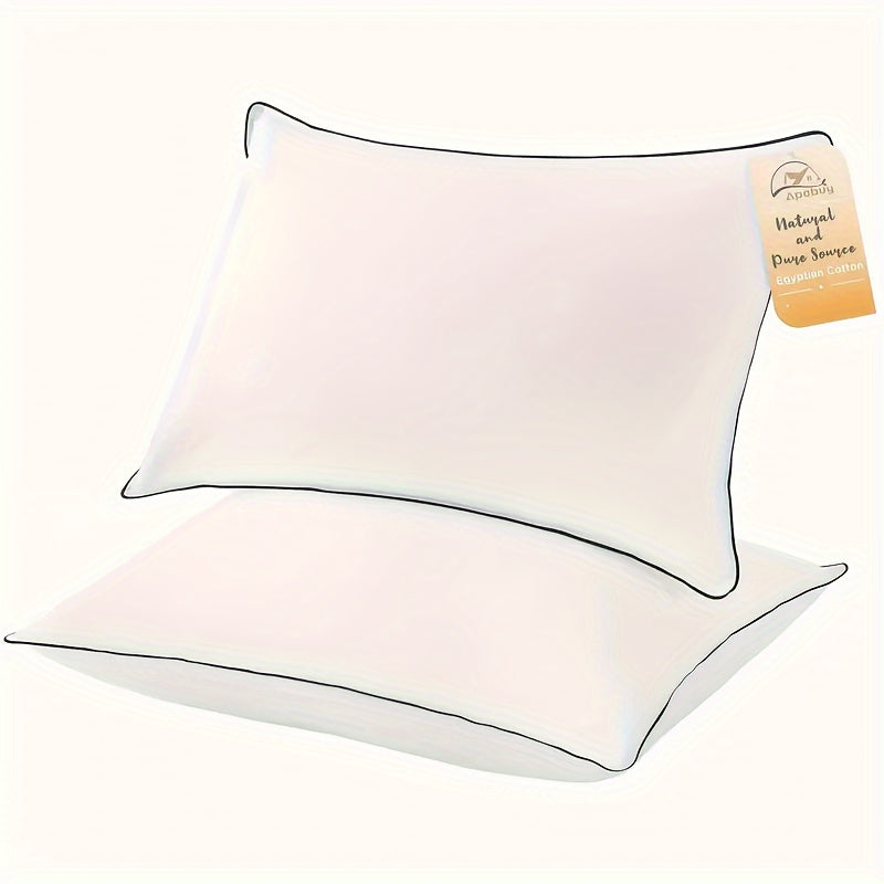 Cooling Sleep Pillow Standard Size Filled with Soft Down-Alternative Support for Back Side Stomach Sleepers