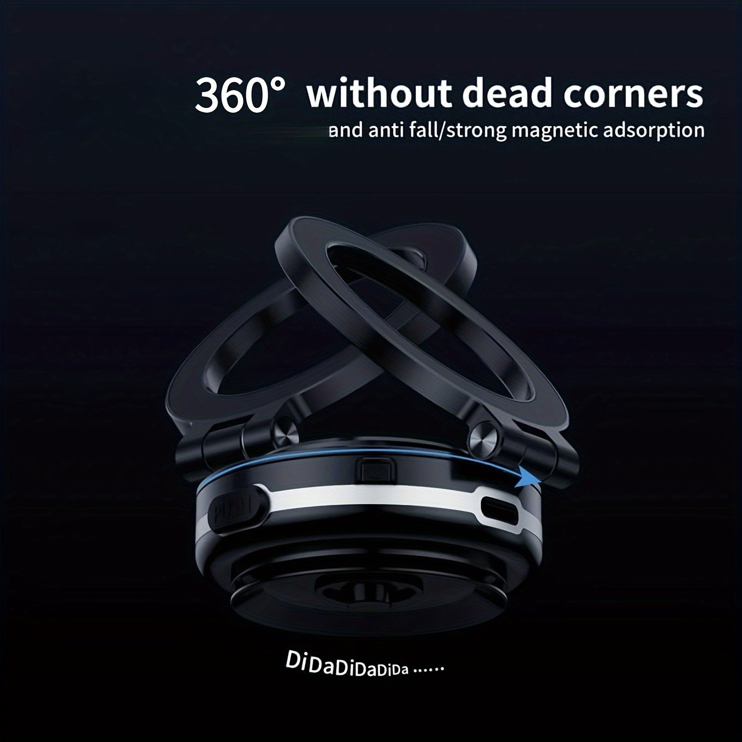 Magnetic Car Phone Mount 360° Rotation Strong Grip Universal Fits iPhone Android