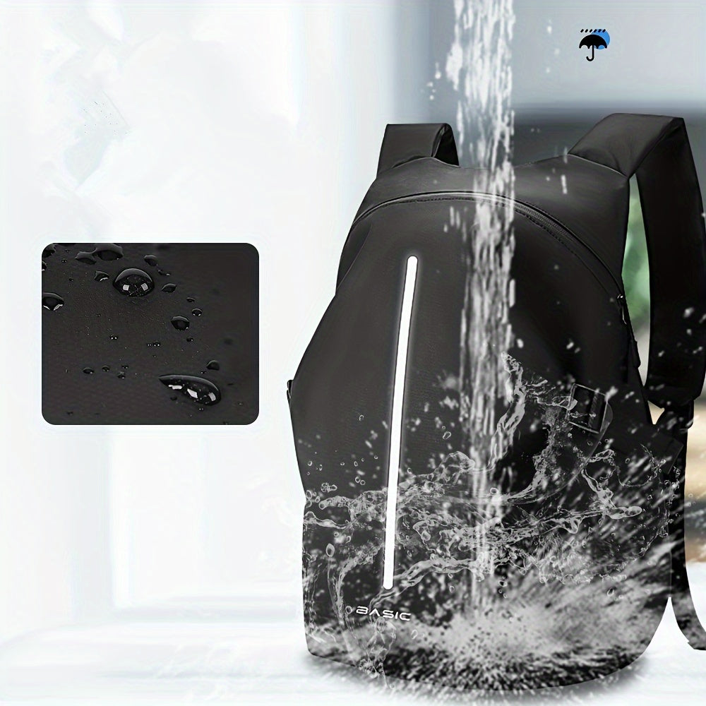 Unisex Soft Shell Motorcycle Helmet Backpack Reflective Strips Black