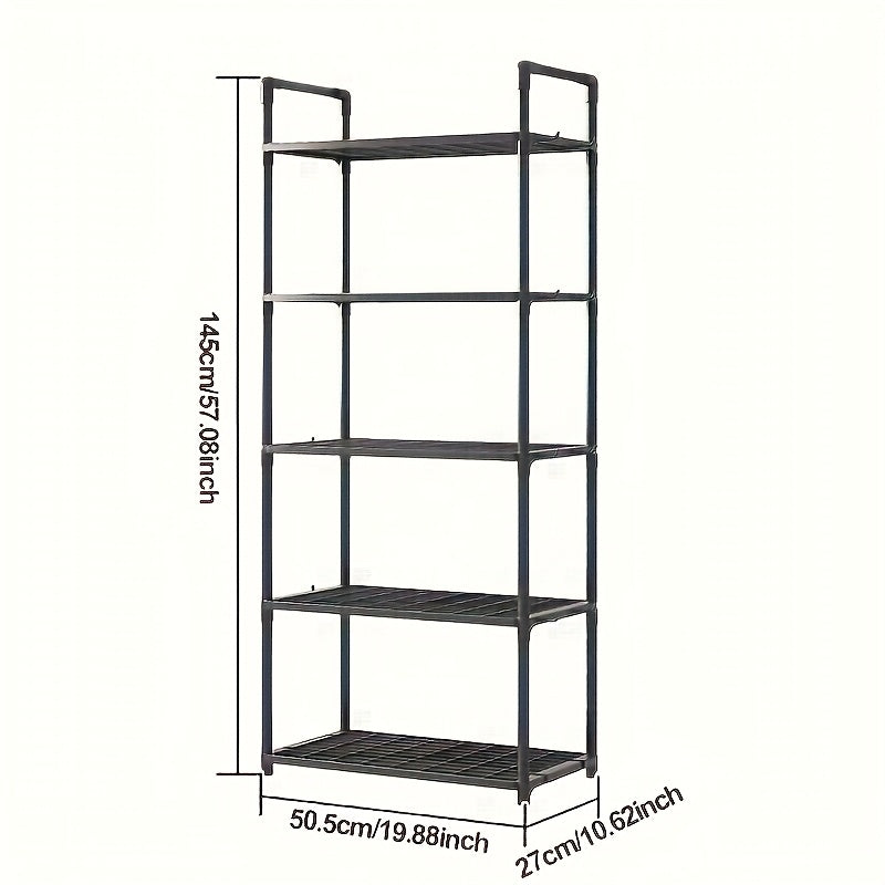 Multi-Tier Storage Organizer Rack with 4 Shelves for Kitchen Bathroom Bedroom