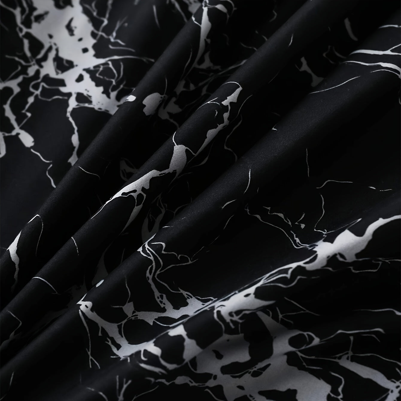 Black Marble Duvet Cover Set with Pillow Cases Soft Bedding 2 or 3 Pieces