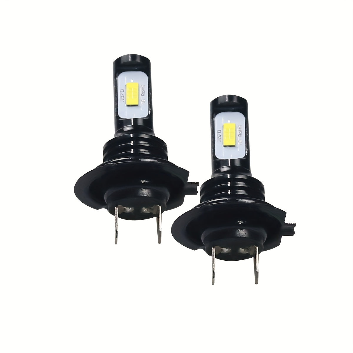 2 dona H7 LED farlar uchun avtomobil yuqori va past nur, tuman chiroqlari 6000K oq