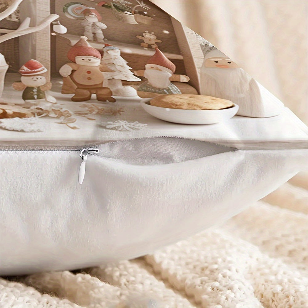 Zamonaviy qorli daraxtlar va qor poyg'onlari uchun yostiq qopqog'i 43 sm Polyester to'qilgan