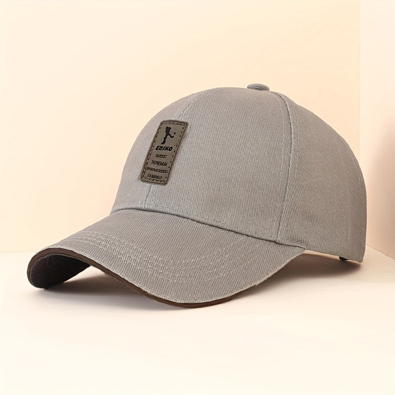 Unisex Solid Color Lightweight Adjustable Polyester Baseball Cap for Sun Protection