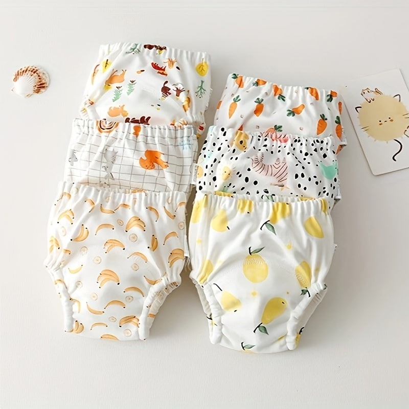 Baby Diaper Pants for Toddlers White Gauze Waterproof Absorbent Training Pants