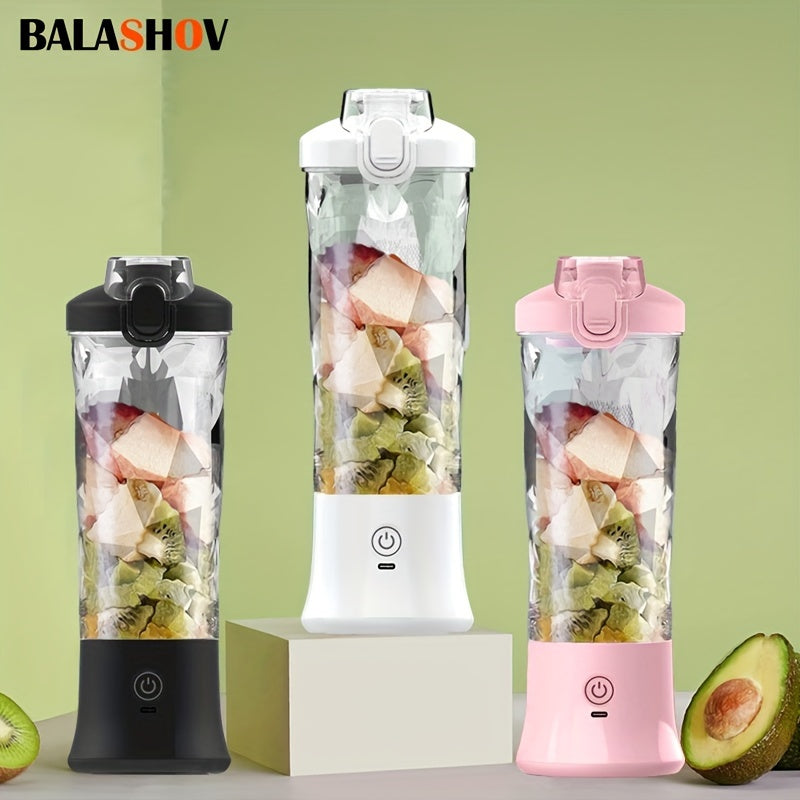 600ml Portable Blender for Smoothies and Shakes USB Rechargeable with 4000mAh Battery Easy-Clean Travel Cup