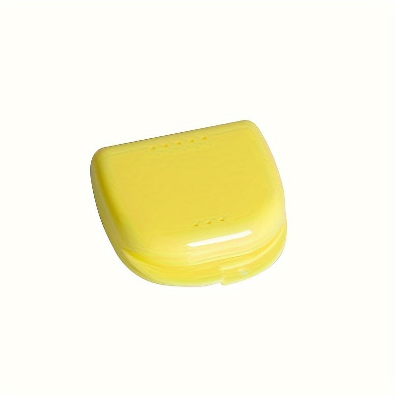 Portable Orthodontic Retainer Case Plastic Storage Box Ventilated for Travel