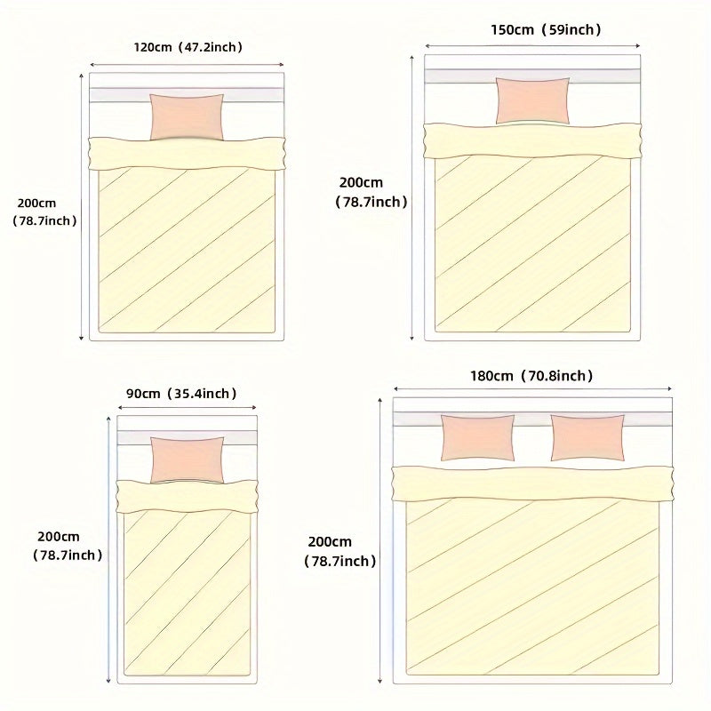 Non-Slip Taffeta Fitted Sheet with 3D Floral Design and Deep Pockets