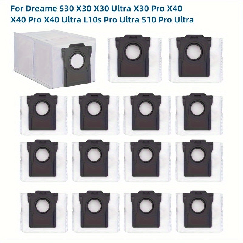 Set of 15 Vacuum Cleaner Dust Bags for S30 X30 Ultra Pro L10s S10 with Floor Attachments