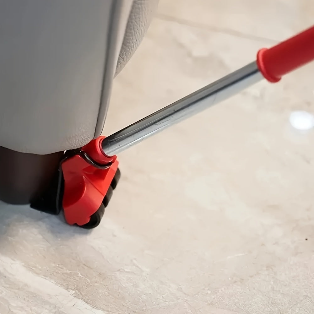 5-Piece Portable Furniture Lifter Kit with Durable Plastic and Metal Construction