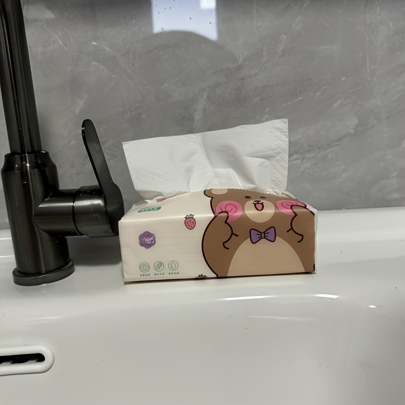 30-Pack 5-Ply Facial Tissues 280 Count Soft Unbleached Paper Thickened Napkins