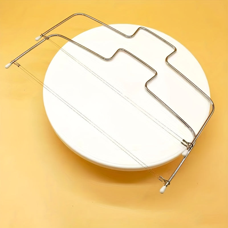 Stainless Steel Cake Slicer Single and Double Line Bow-Shaped Baking Tool