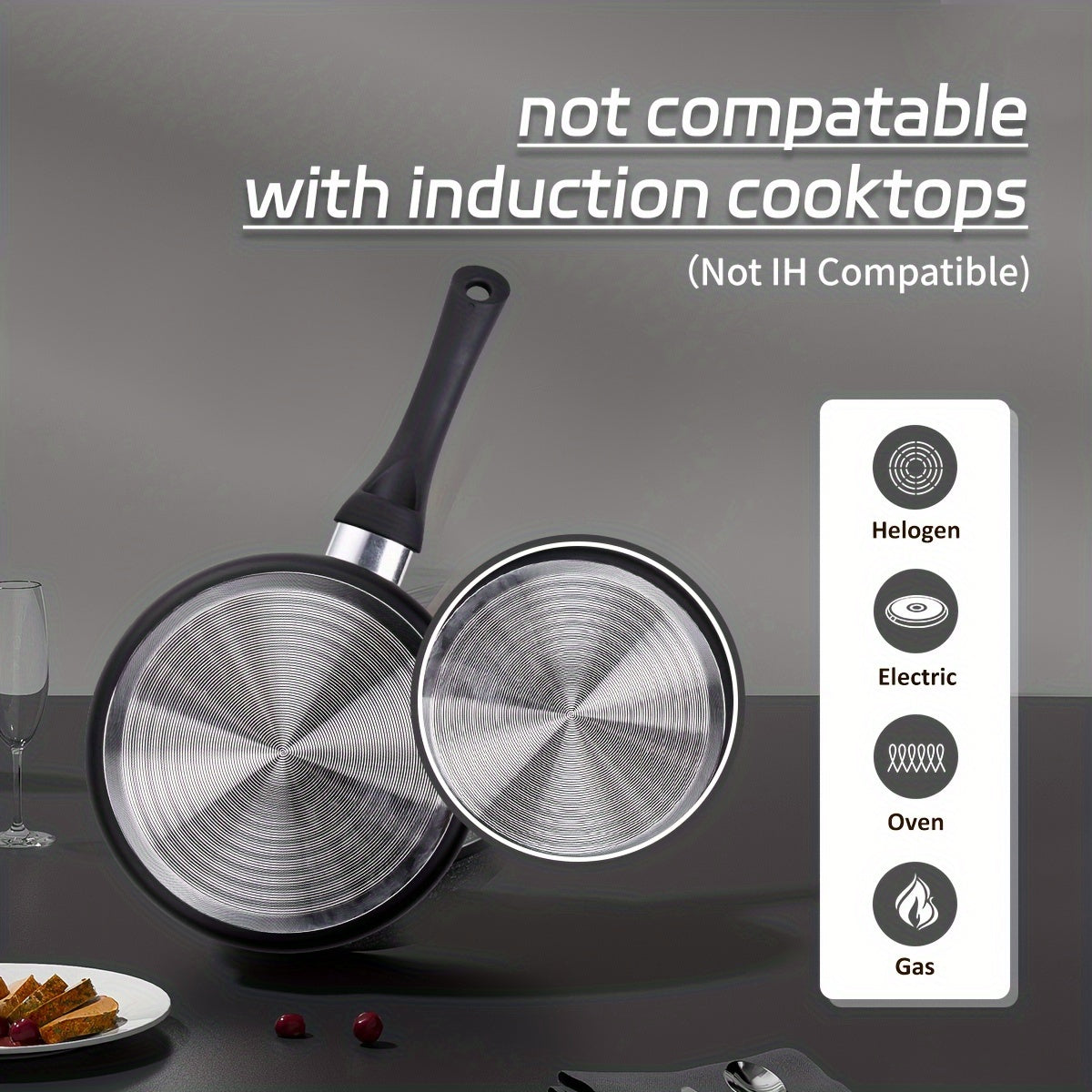 Set of 10 Nonstick Cookware Pots and Pans with Ceramic Coating for Family Use