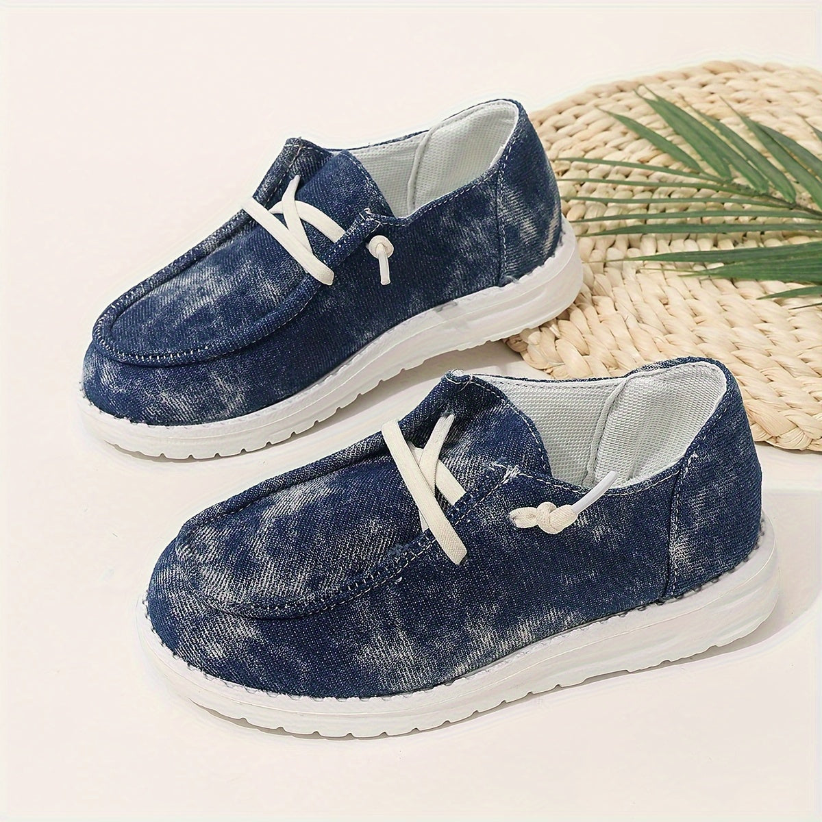 Boys' All-Season Breathable Slip-On Sneakers Fabric Casual Shoes