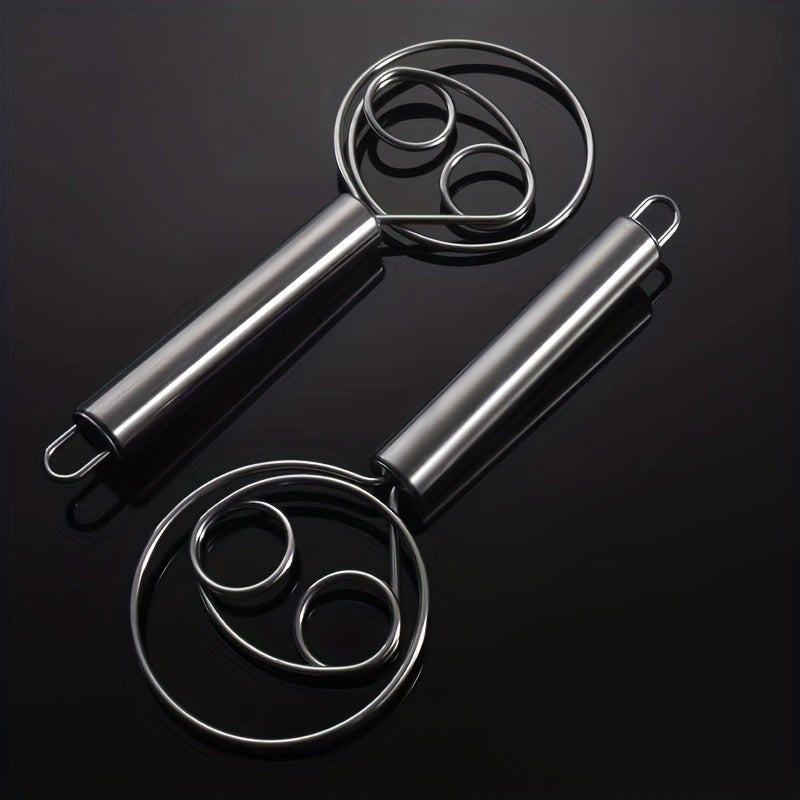 Stainless Steel Danish Dough Whisk for Bread Pizza Cake Biscuits Kitchen Tool