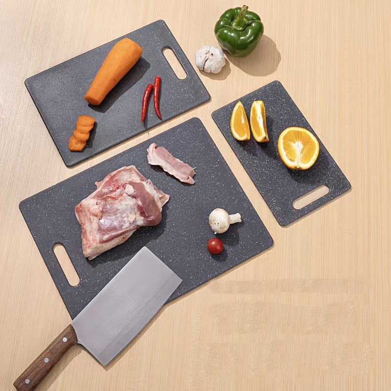 Marble Cutting Board Double-Sided PP Plastic Kitchen Chopping Board