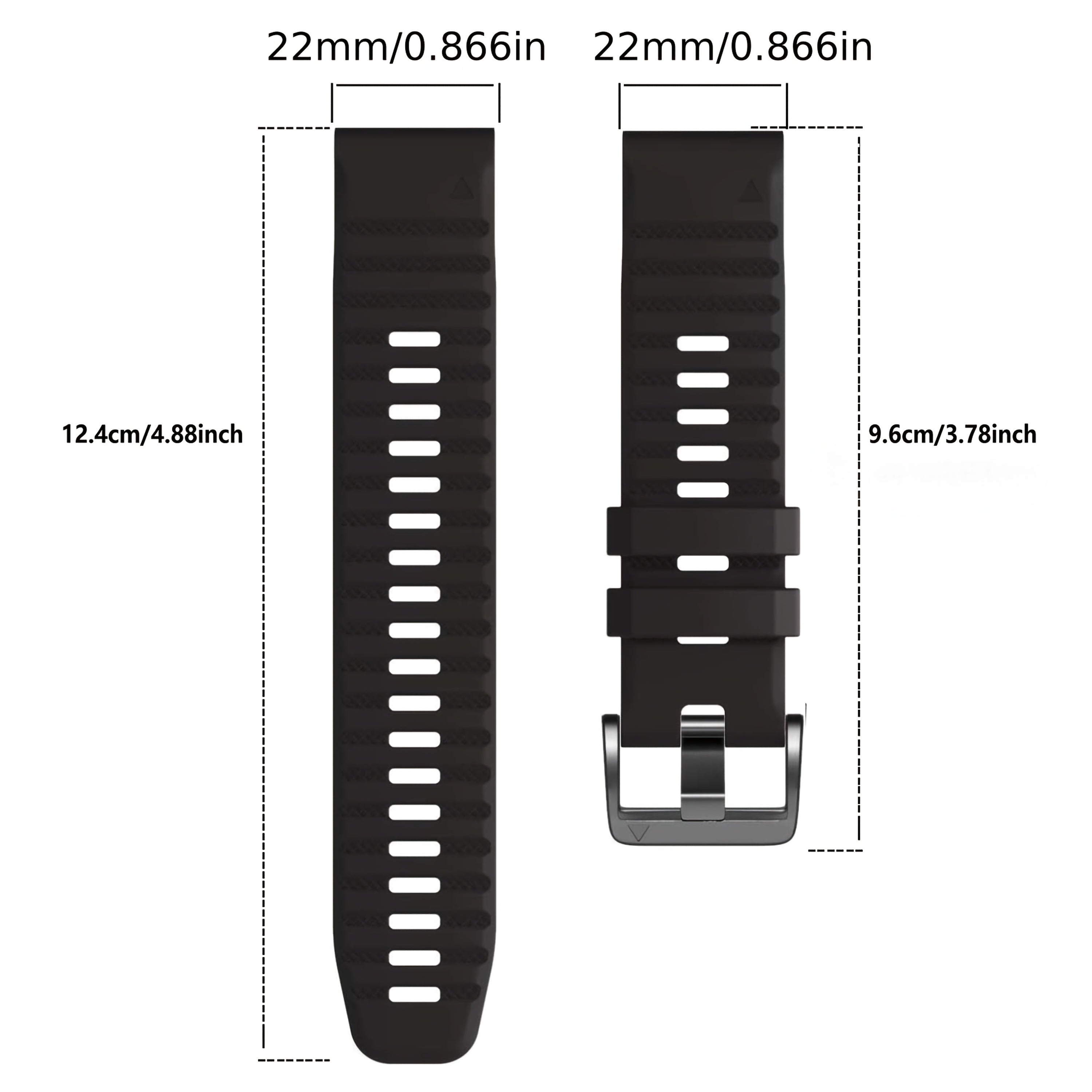 Silicone Watch Bands for Garmin Fenix 6X 6 6S Pro 7X 7 5X 5S Plus Epix Gen 2