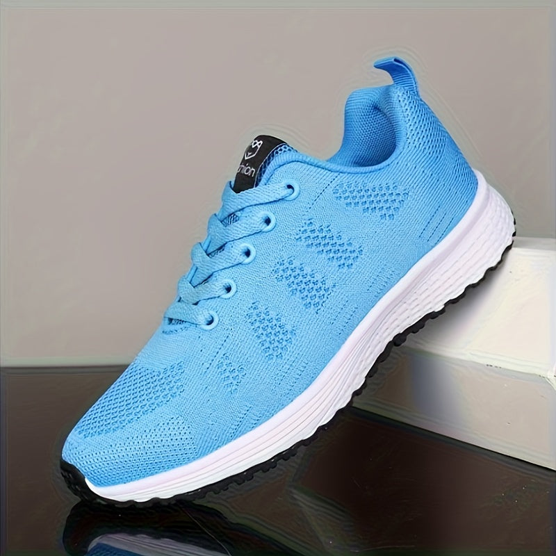 Женские дышащие кроссовки на шнуровке для повседневной и легкой спортивной носки