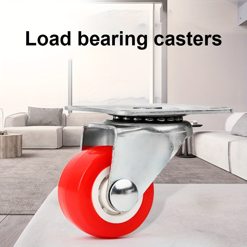 Тяжёлая гальванизированная сталь 1-дюймовые поворотные ролики с тормозами для мебели