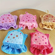 6 ta ajratiladigan marjon velur sochiq hammom, oshxona, qog'oz sochiq va tozalash uchun. Juda namni yaxshi singdiradi.