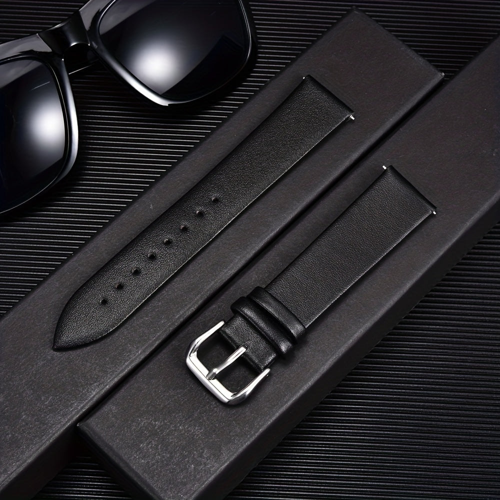 Genuine Leather Watch Strap for Men and Women Thin Calfskin 16mm 18mm 20mm 22mm