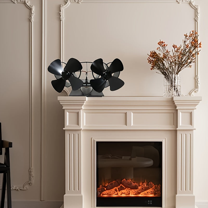 Effortless Installation Fireplace Fan Heat Resistant Portable Eco-Friendly