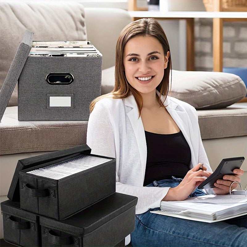 3 ta mato CD saqlash qutisi to'plami, qopqog'lar, tutqichlar, chuqur javon tashkilotchisi bilan